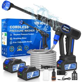 Deideal Yz-70mx Cordless Pressure Washer 1280 Psi Portable Power With Black