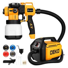 Dekopro Dkppasa20vm1-k1ul-ybaz Cordless Paint Sprayer 20v With Battery / 800w Corded Yellow Black