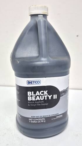 Detco 0133-4x1 Black Beauty Ii Asphalt And Vinyl Tile Sealer With Pigment 1 Gallon