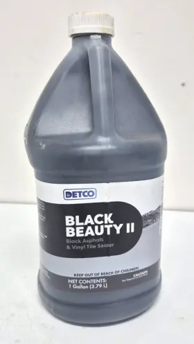 0133-4x1 Detco Black Beauty Ii Asphalt And Vinyl Tile Sealer With Pigment 1 Gallon