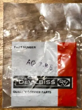 Ag-7-k5 Devilbiss Bag Of 5 Spring Kit Ega Eghv S. Part