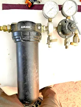 Hfrl-509 Devilbiss Camair Compressed Air System Clean Hfrl Filter And Regulator Unit