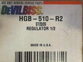 Devilbiss Devilbiss Ranburg Hgb-510-r1 Hgb-510-r2 Low Pressure Fluid Regulator Assembly Air Pilot