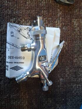 Devilbiss Eghv-530-395f Detail Spray Gun In Box
