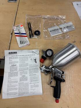 Devilbiss Flg2 Finish Line Gravity Spray Gun Kit Ecp020529