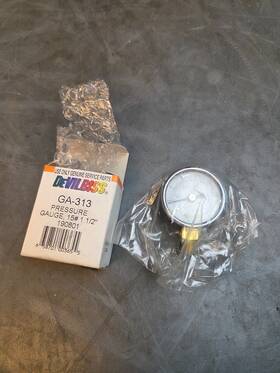 Devilbiss Ga-313 Hvlp Pressure Gauge 15# 1 1/2 Inch Nib Paint Sprayer Spraying