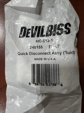 Hc-513-1 Devilbiss Quick Disconnect Assembly