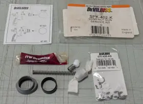 Spk-402-k Devilbiss Genuine Compact Spray Gun Service Kit New