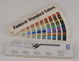 7690-01-162-2210 Dexter Federal Standard Colors 595b Fan Color Deck Swatches Samples 1989