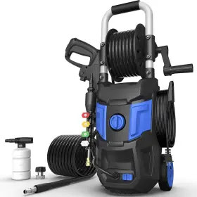 G1513c Dgivovo Electric Pressure Washer 4800psi Max 3.0 Gpm 20ft Hose 35ft Power Cord 4 Blue