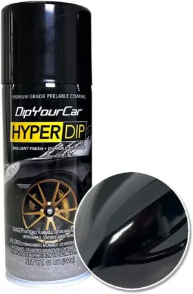 Dipyourcar 313049459488 Peelable Spray Paint Protection Coat Piano Black Gloss For Wheels Emblems 11 Oz