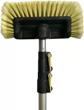 Softbrush01 Docazoo 5-12 Foot 18 Ft Reach Extension Pole And 10 Inch Ultra Soft Bristle Brush