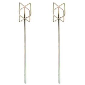 Doitool E5755o11bo Mixing Paddle For Drill 2 Pcs Grout Attachment - 21 Inch Long Shaft P