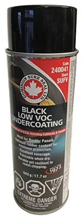 240041 Dominion Sure Seal Ltd. Low Voc Paintable Black Rubberized Undercoating - Durable