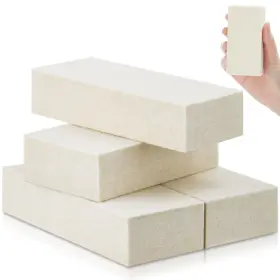 Mee-doublefill-2114 Doublefill 4 Pcs Thickened Felt Blocks Wool Soft Squeegee Automotive Vinyl White