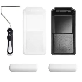 3-disposable Dracelo B0bbdwbtld Paint Kit 15-pcs Frame Liner 10-mini Roller Cover Tray