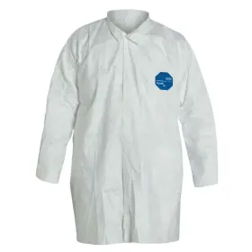 Ty210s-l Dupont - Tyvek Lab Coat Snap Front Case Of 30