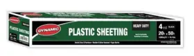 389885 Dynamic 20 Ft. X 50 4 Mil Black Plastic Sheeting