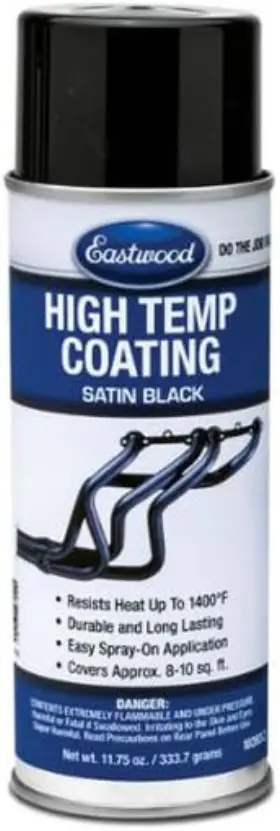 Eastwood 690003168595 High Temperature Resistant Satin Black Coating Aerosol 11.75 Oz