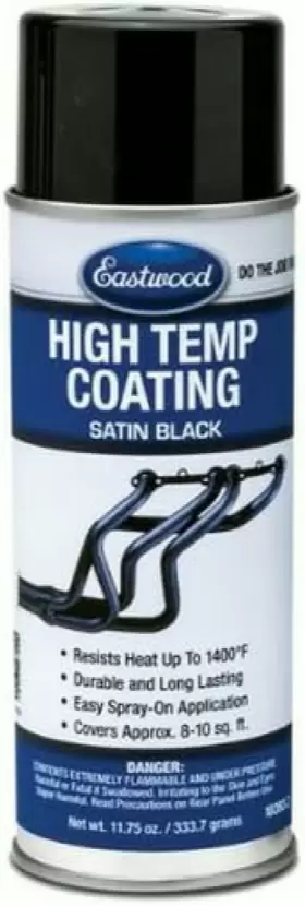Eastwood 692618579230 High Temperature Resistant Satin Black Coating Aerosol 11.75 Oz