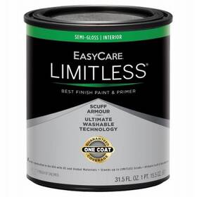 Easycare 042909129901 4 Pack - Limitless Interior Paint And Primer Medium Base Semi-gloss Acrylic Latex