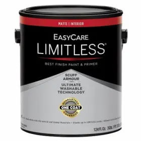 Easycare 042909130648 Limitless Interior Paint And Primer Pastel Base Matte Acrylic Latex 1 Gallon - Lli