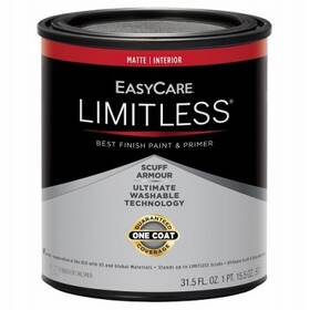 Easycare Llim1-qt 4 Pack - Limitless Interior Paint And Primer Matte Acrylic Latex White Quart Llim1