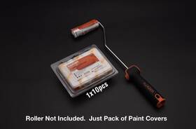Edward Tools Et-prc4 4 Inch Paint Roller Covers Refills Pack Of 10 - Polyester And White