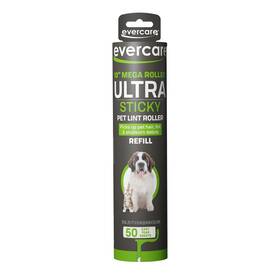 Evercare B00n6x9720 10 Inch Mega Pet Hair Lint Roller Refill 50 Sheets Sticky Fur Remover