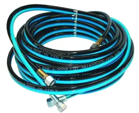 Kmw23-jic Exitflex / Rainflex Aaa Kremlin 25ft Twin Hose - 3/16 Inch Id Jic Fluid And 1/4 Npt Air 3960 Psi