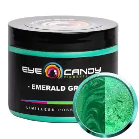 L2-hen2-pmqi Eye Candy Pigments Premium Green Mica Powder - Emerald 50 Gr