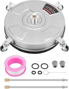 134237 Fahkns 15 Inch Pressure Washer Surface Cleaner Silver
