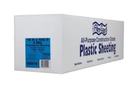 5033865 Film-gard 625941 Polyethylene 4 Mil Sheeting Black - 16 X 100 Ft
