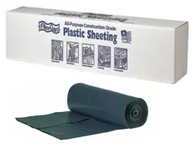 626061 Film-gard Plastic Sheeting 6 Mil X 20 Ft W 100 L Polyethylene Black