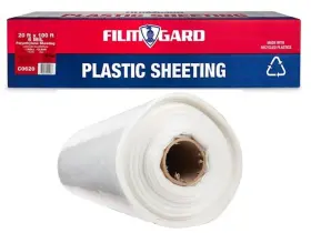 626073 Film-gard Plastic Sheeting 6 Mil X 20 Ft W 100 L Polyethylene Clear
