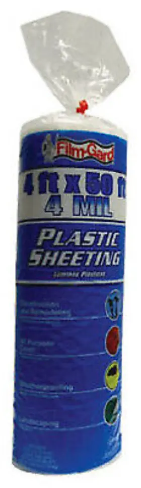 626159 Film-gard 6 Pack - Polyethylene Sheeting Clear 4-mil 4 X 50-ft. -626159