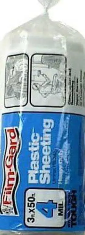 Mh750 Film-gard 696599106843 4 Mil Clear Plastic Sheeting Polyethylene 3-feet X 50- Feet Pack