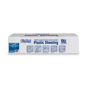 Film-gard 726084370937 Plastic Sheeting 4 Mil X 6 Ft. 100 Polyethylene Clear 1 Pk