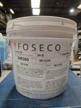 Foseco 246360 Dycote Insulating Refractory Coating- 1 Gallon Pail
