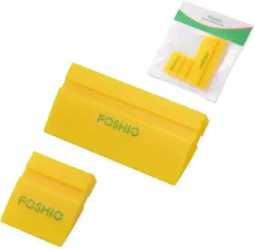 4333468491 Foshio Mini Squeegee Window Film Tools Rubber Water Blade Yellow