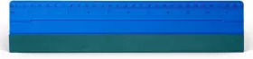 F28-212ks Foshio 12 Inch Felt Squeegee For Vinyl Wtih Ruler 30cm 4 Round Blue