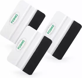 F46-3-au Foshio 4 Inch Felt Squeegee For Car Window Tint Vinyl 3 Pcs White