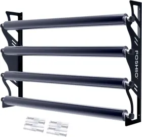 Fm624bk Foshio Vinyl Holder With Mounting Hardware Metal Rack Heavy Duty