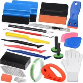 Fs28 Foshio Window Tint Vinyl Red Silver Pink White Blue Yellow Black Green