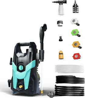 Ft-klc-t1-bl Foting Electric Power Washer 4200 Psi 2.8 Gpm Pressure With 8 Inch X9 X18 Blue