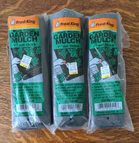 Frost King Gm350b Garden Mulch Black Plastic Sheeting 3 50ft X 3ft 1.25 Mil