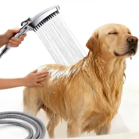 B0fhjr3q7p G-promise 3 Mode Dog Shower Attachment With Pause 100 Inch Hose