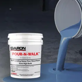 15370 Garon Products Inc Pour-n-walk Self Leveling Epoxy Floor Resurfacer 5 Gal Kit