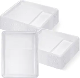 Hod-geelin-854 Geelin 40 Pcs Disposable Paint Tray Liner 9 Inch Heavy Duty Plastic White