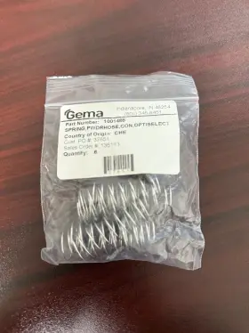 1001488 Gema Pack Of 6 Powder Hose Spring Part No. Optiselect